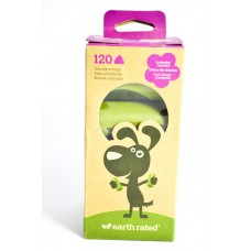 Earth Rated Eco-Friendly Poop Bags Lavender (120 pcs) - ekologiški levandų kvapo šunų išmatų maišeliai (120 vnt)